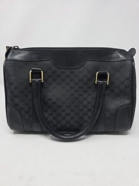 Gucci Black GG Monogram Satchel